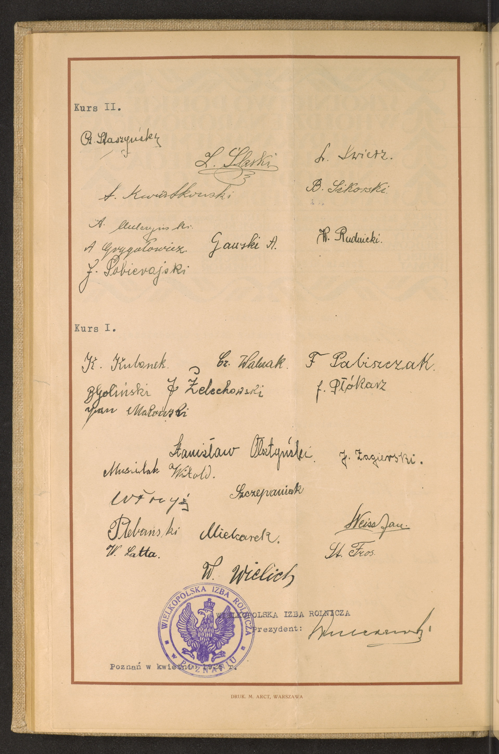 Podpis  nieczytelny podpis na stronie nr 58 w tomie nr 96