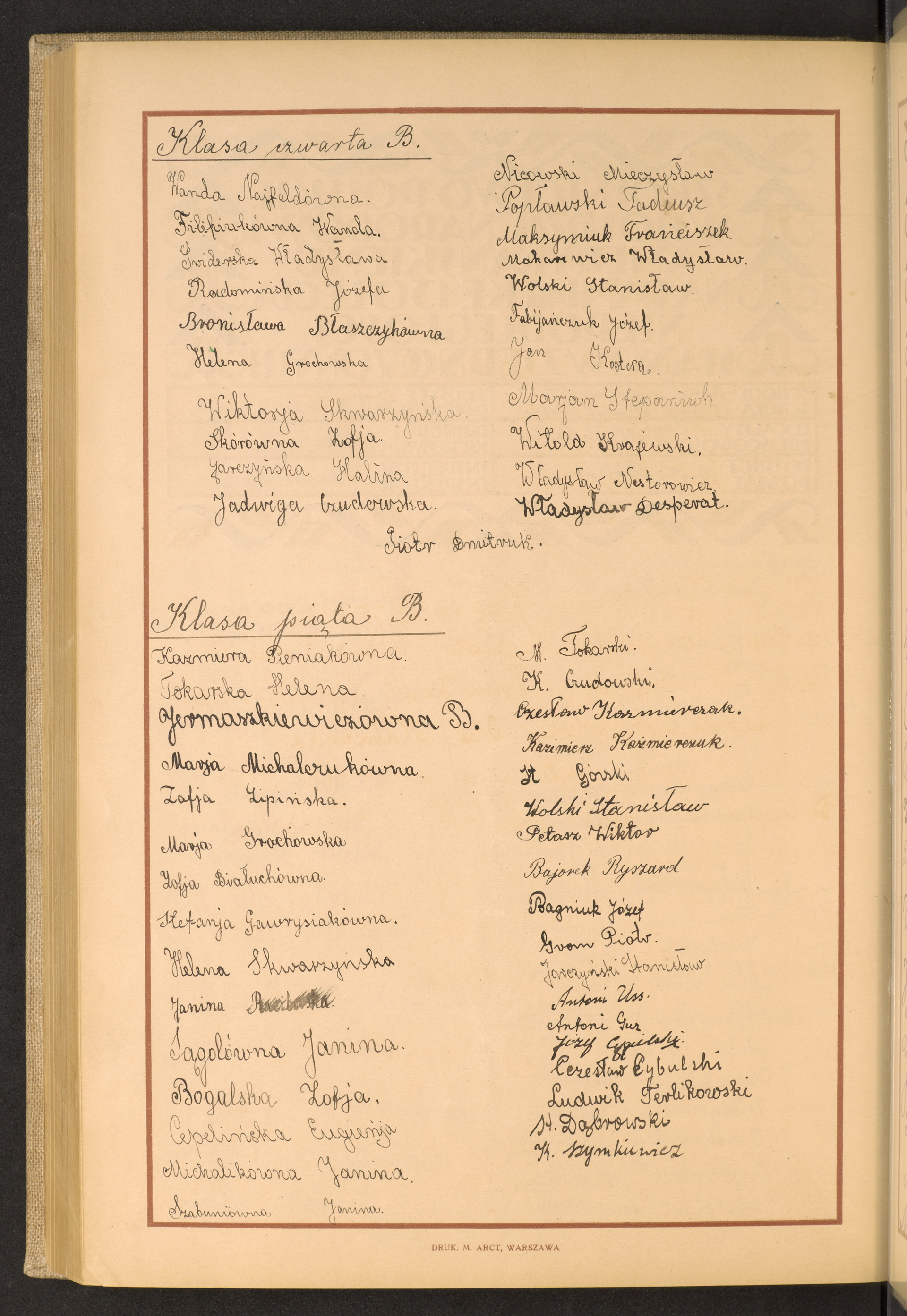 Podpis Wanda Najfeld na stronie nr 268 w tomie nr 96