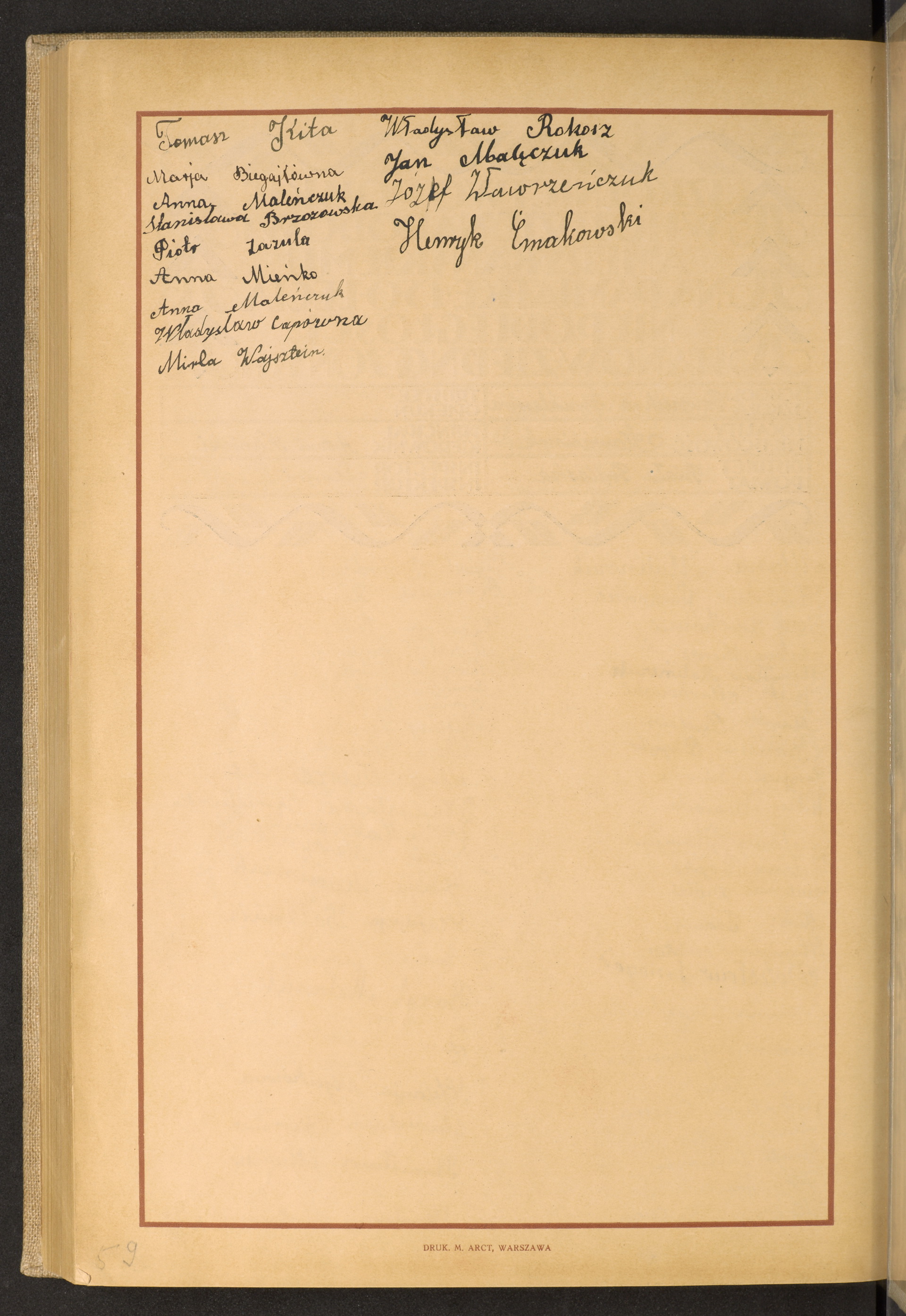 Podpis Maria Biegajło na stronie nr 282 w tomie nr 96