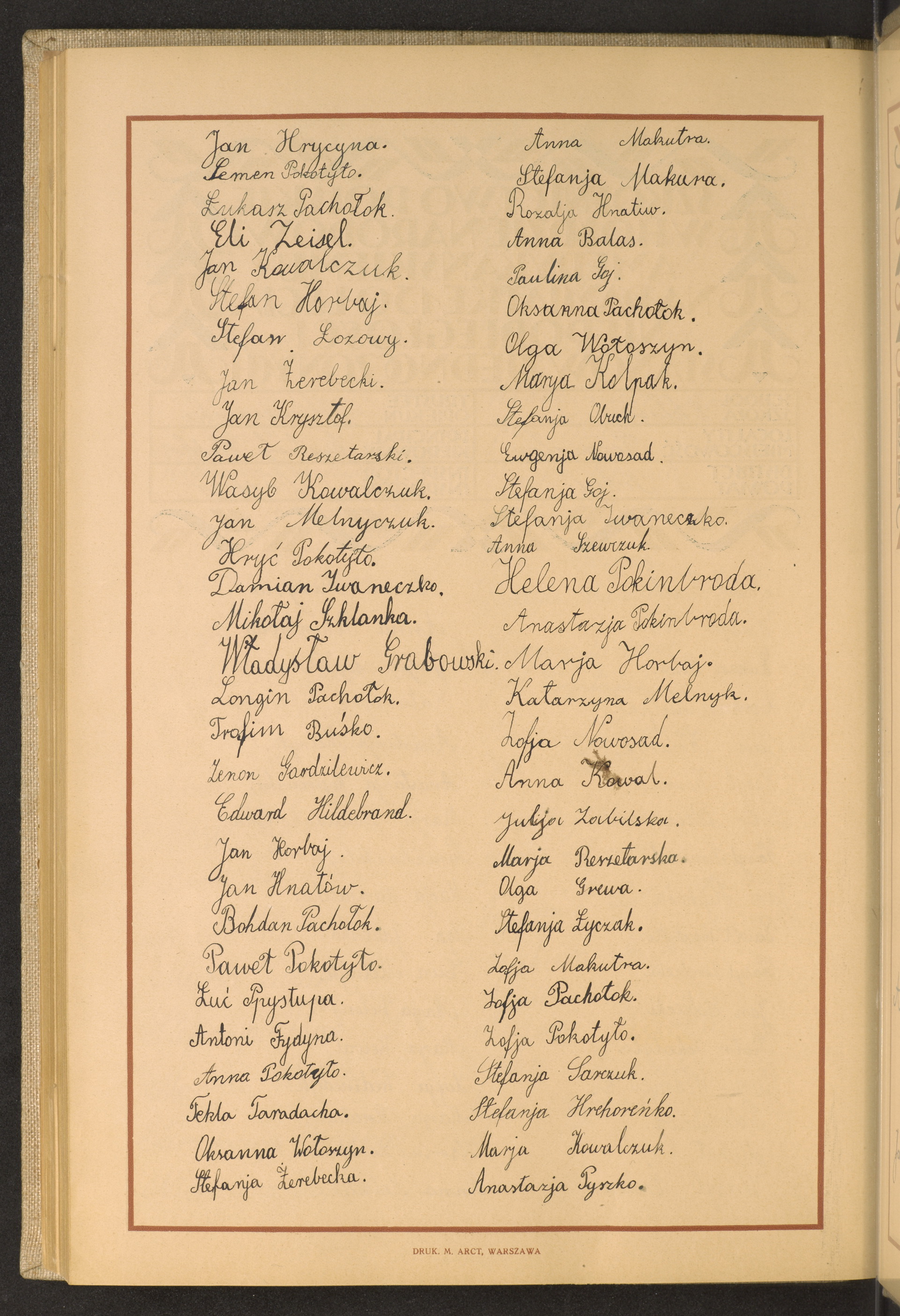 Podpis Longin Pachołok na stronie nr 276 w tomie nr 97