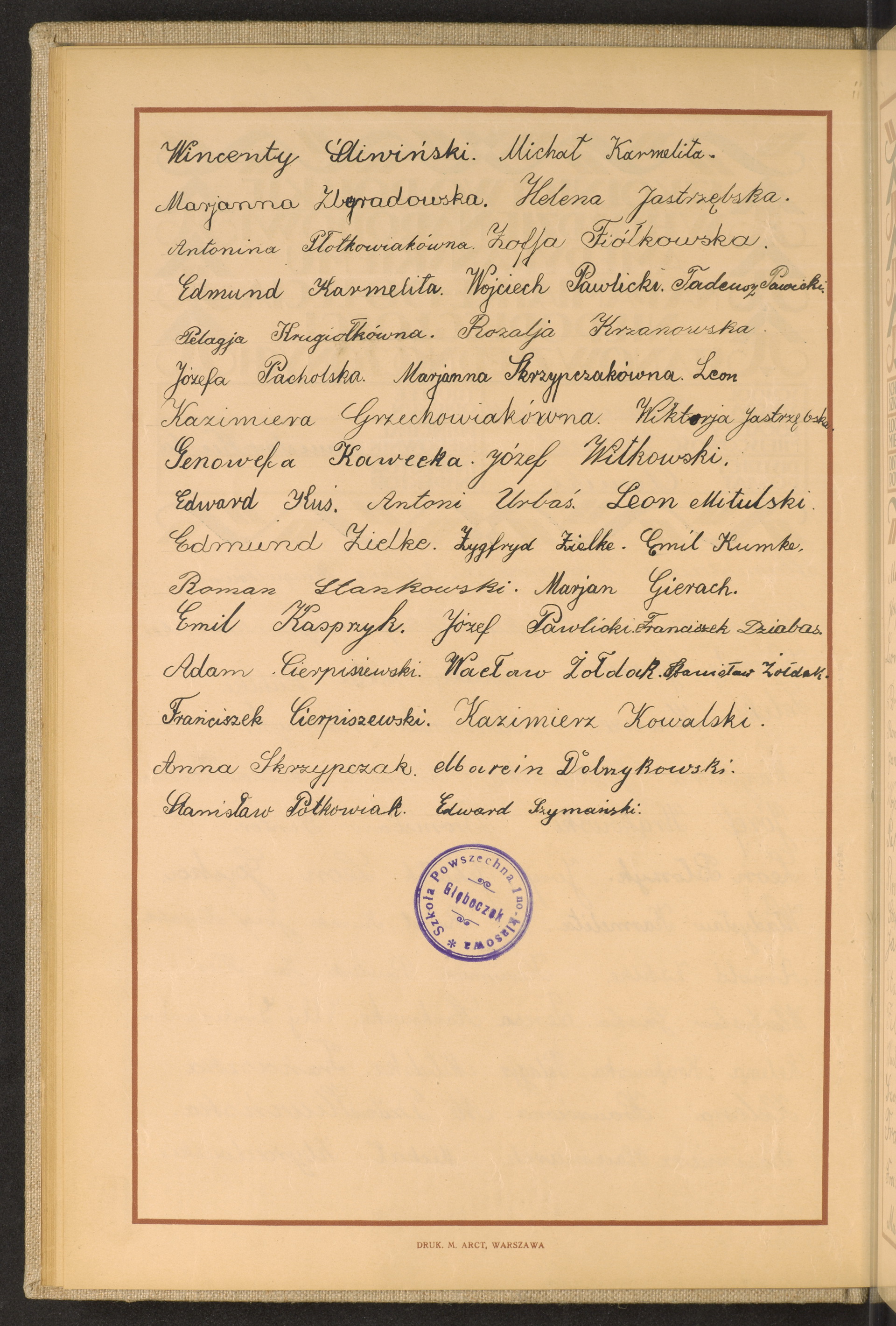 Podpis Tadeusz Pawlicki na stronie nr 48 w tomie nr 98