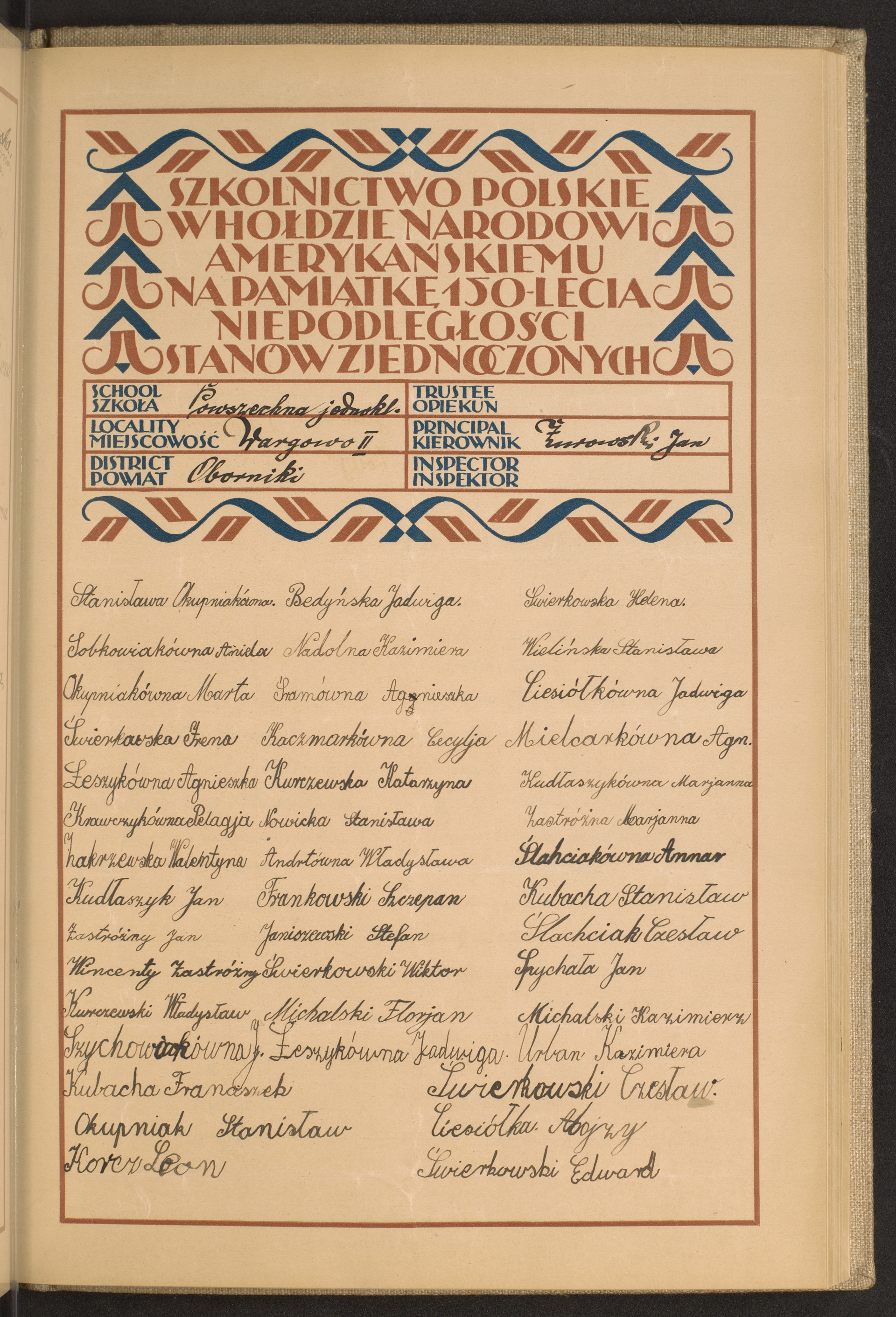 Podpis Edward Świerkowski na stronie nr 135 w tomie nr 98