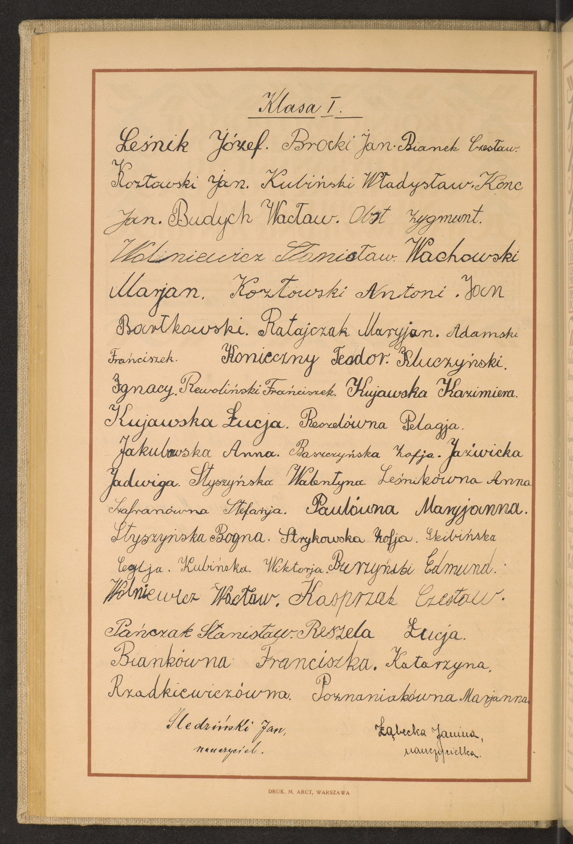 Podpis Czesław Kasprzak na stronie nr 140 w tomie nr 98