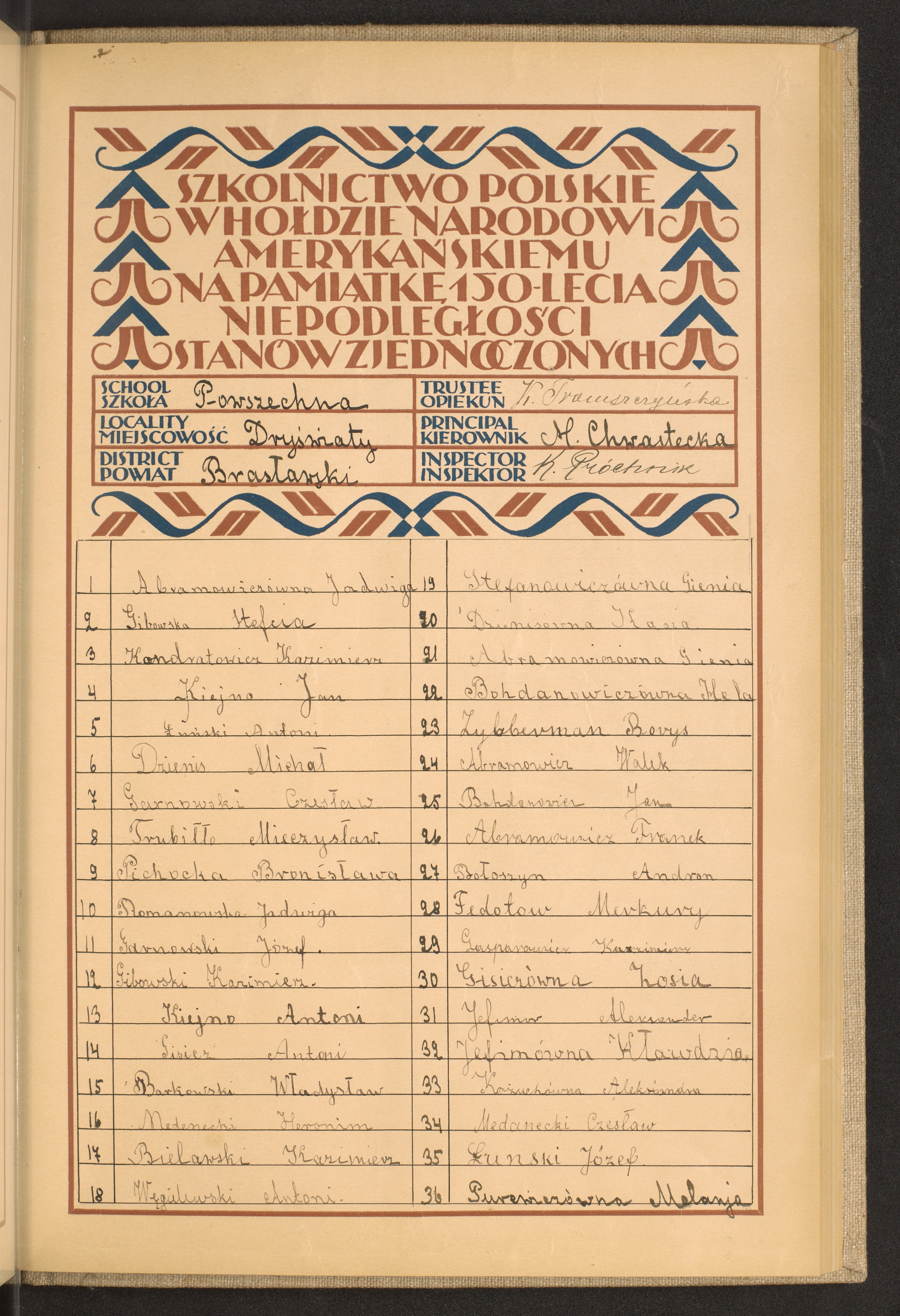 Podpis Melania Purewicz na stronie nr 163 w tomie nr 99