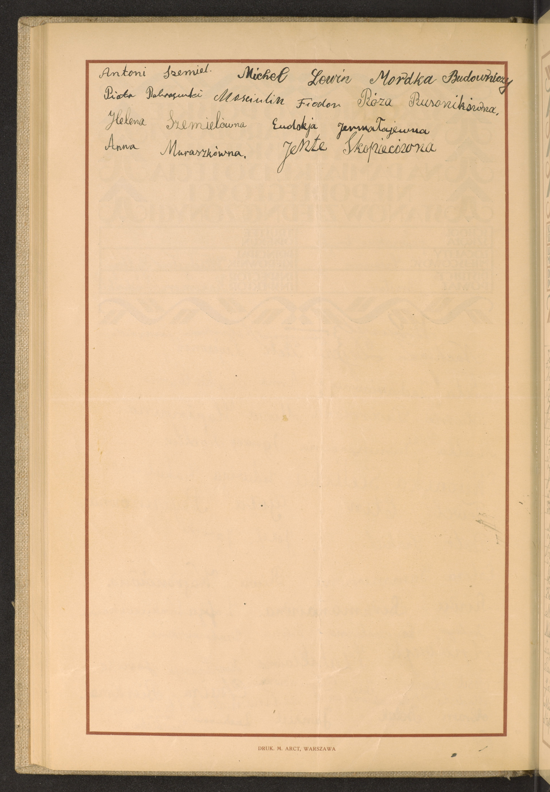 Podpis Jente Skopiec na stronie nr 198 w tomie nr 99