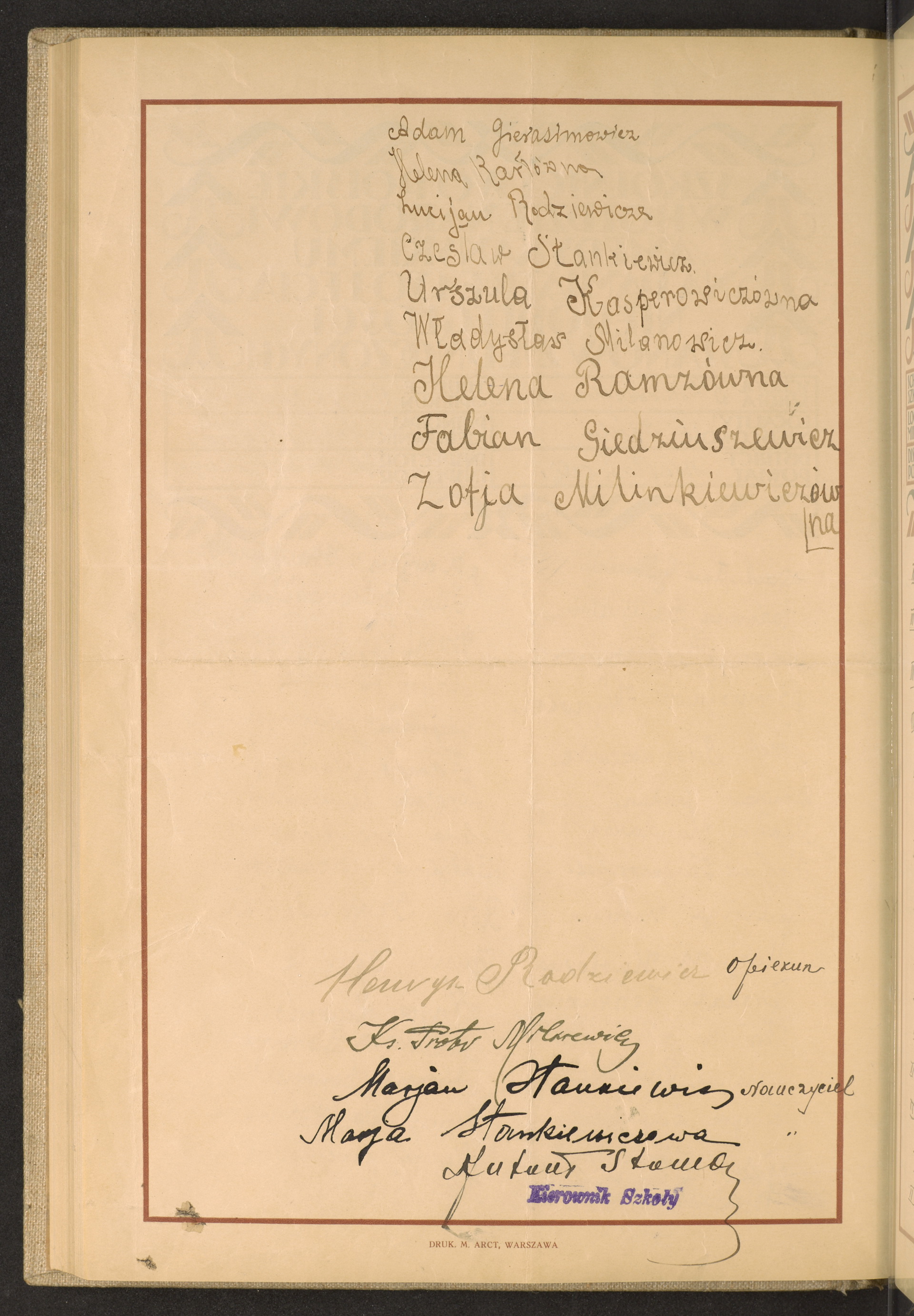 Podpis  nieczytelny podpis na stronie nr 210 w tomie nr 99