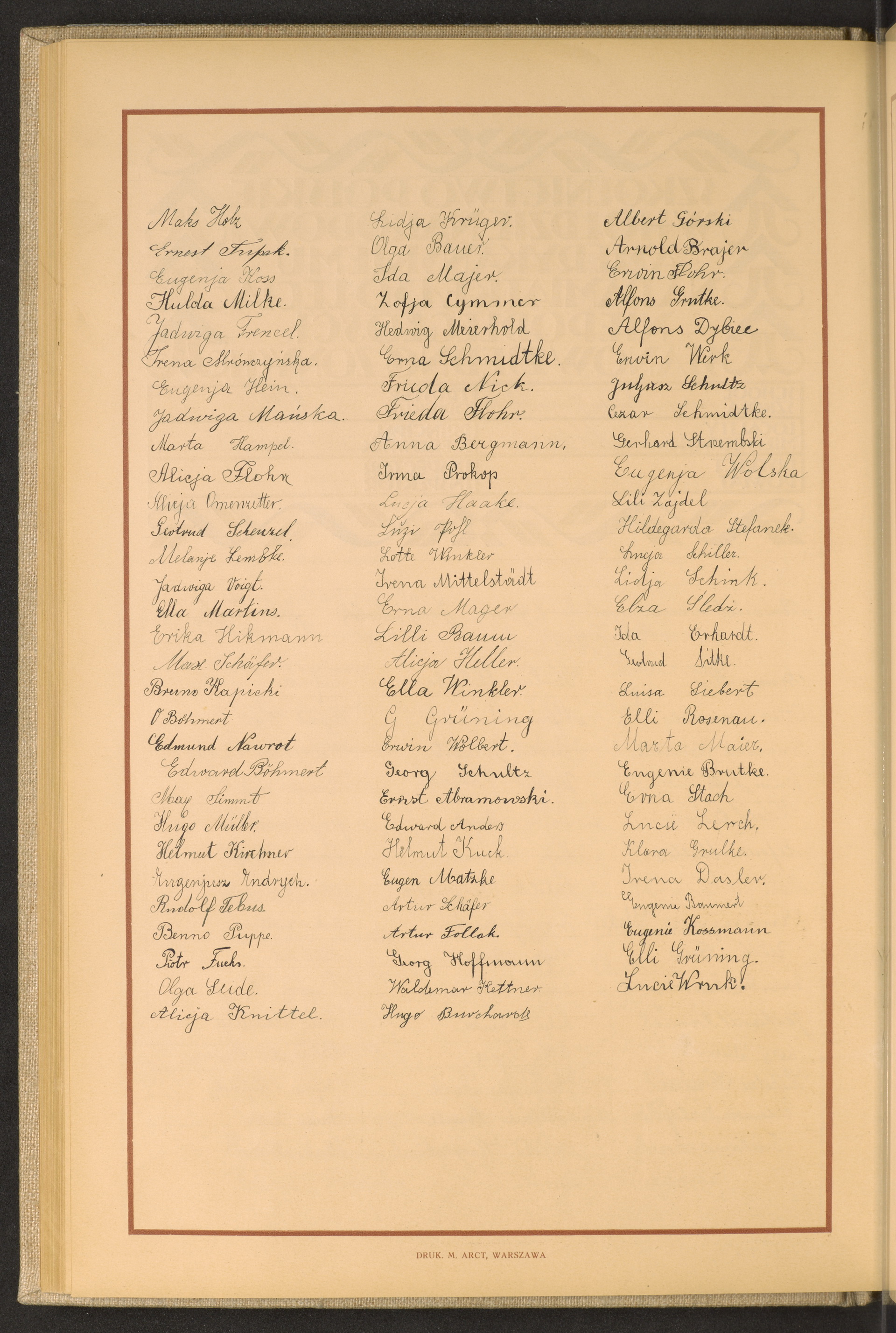 Podpis Piotr Fuchs na stronie nr 114 w tomie nr 100