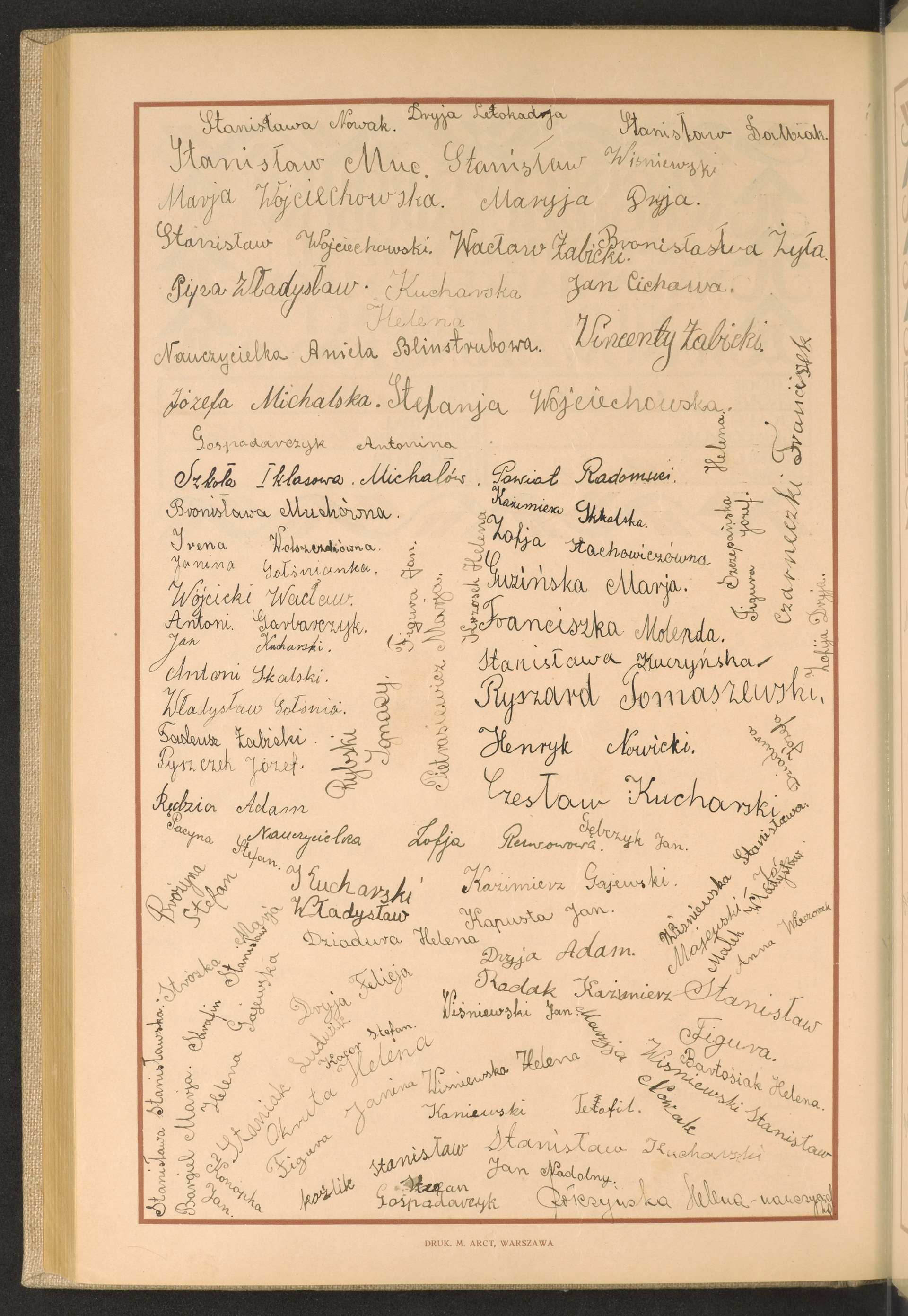 Podpis Stanisława Nowak na stronie nr 264 w tomie nr 100