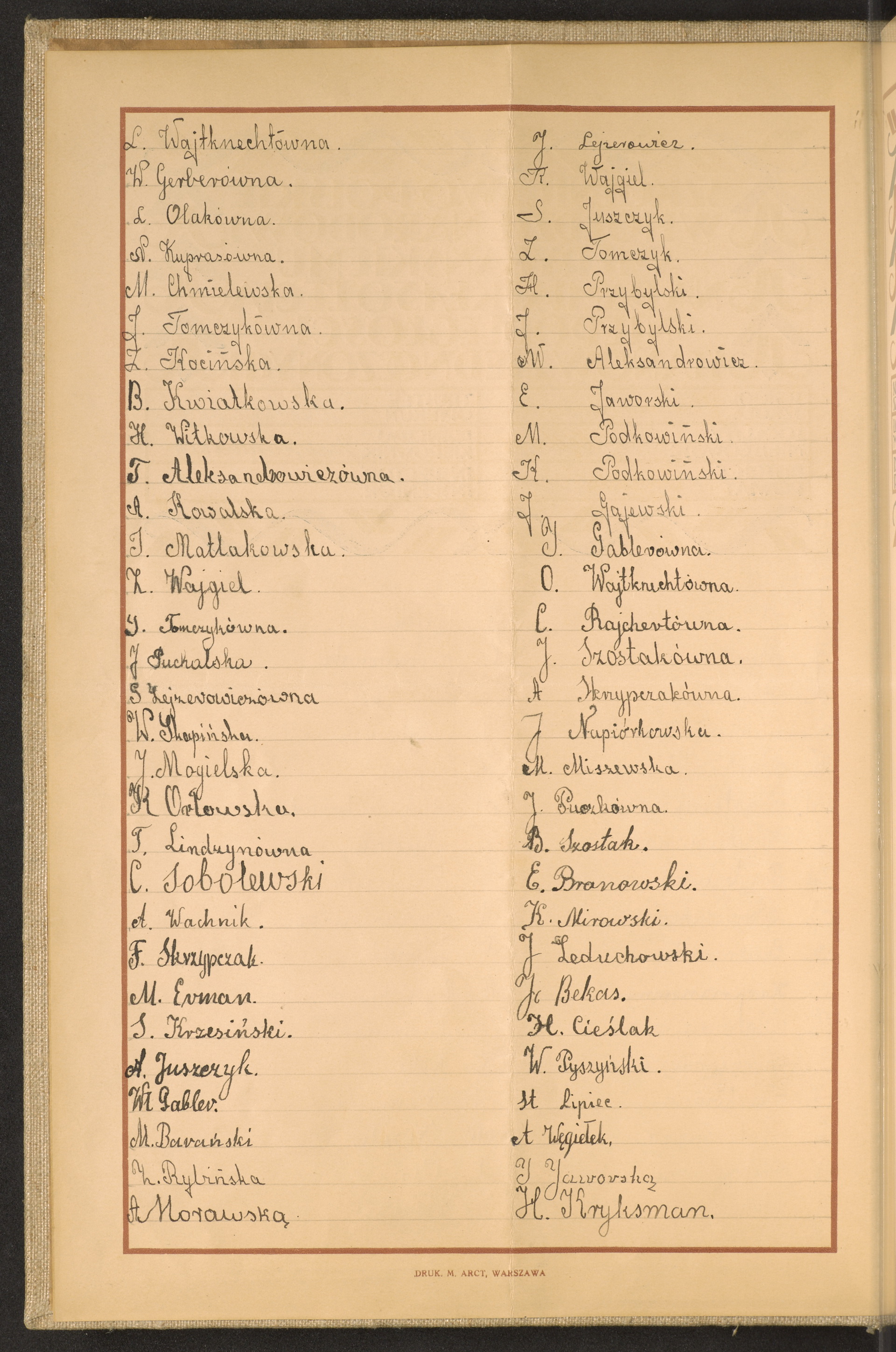 Podpis H. Kryksman na stronie nr 6 w tomie nr 101