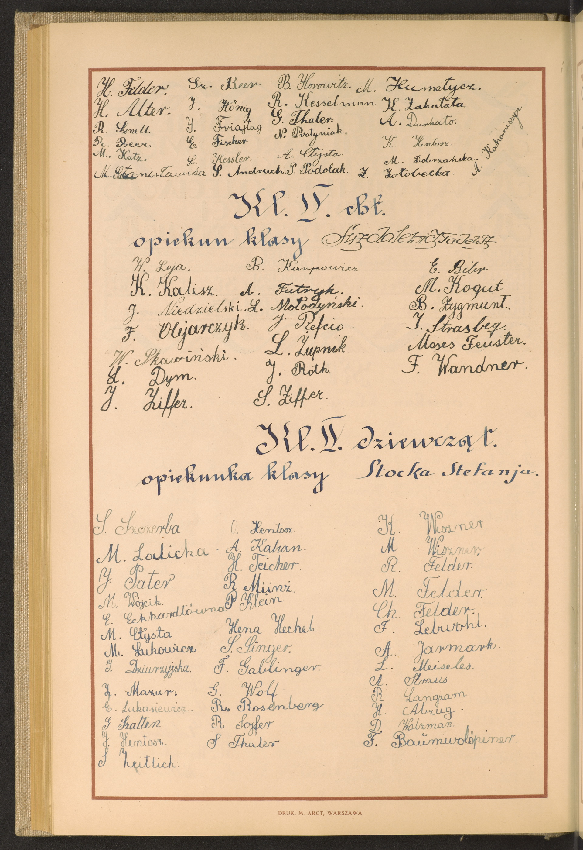 Podpis F. Baumwollspinner na stronie nr 180 w tomie nr 101
