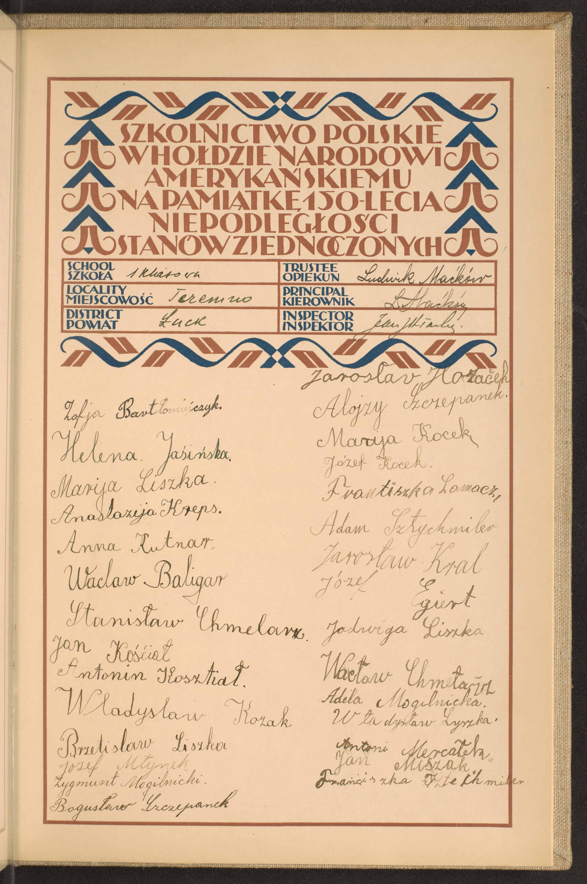 Podpis Ludwik Maćków na stronie nr 277 w tomie nr 101