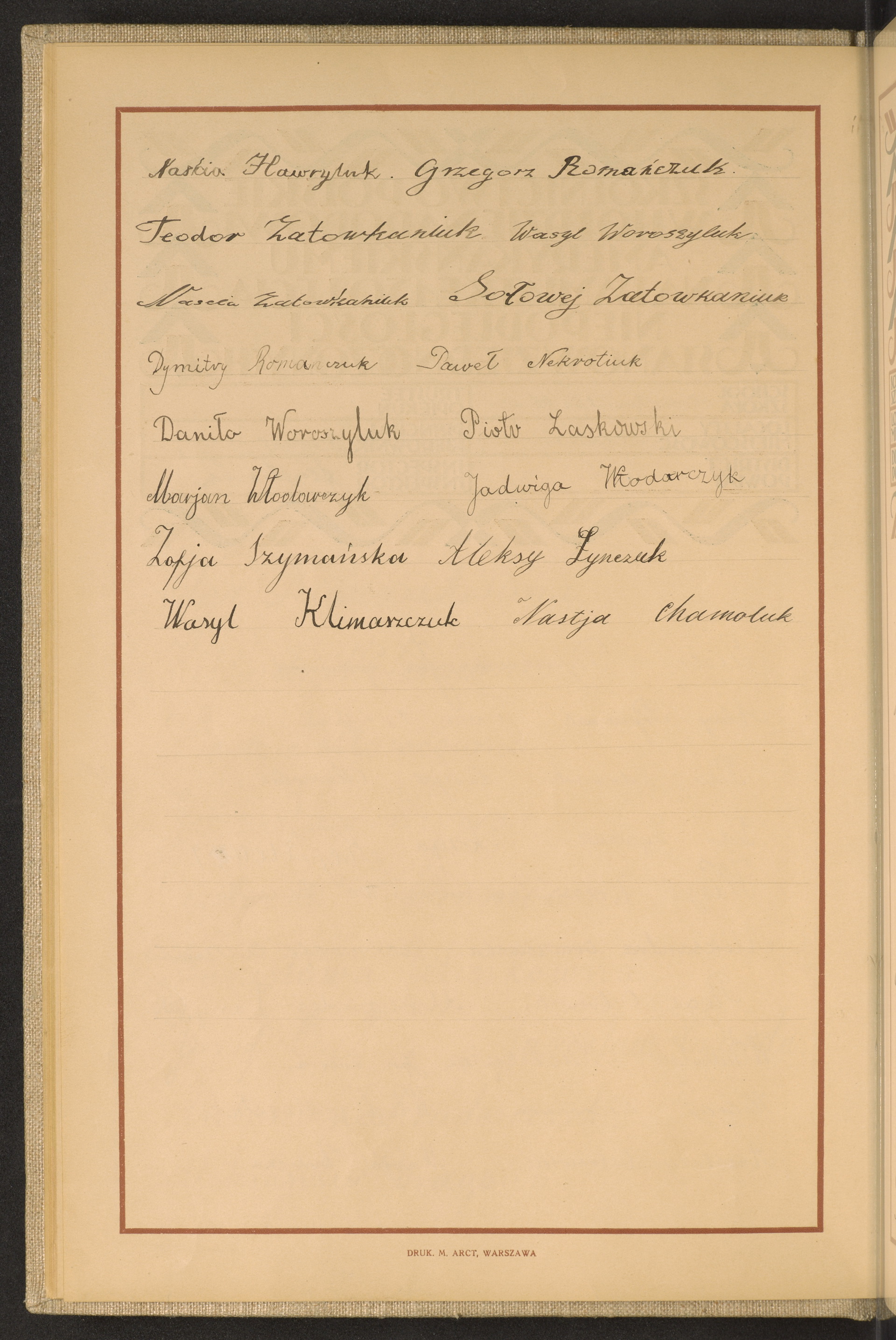 Podpis Nastia Chamoluk na stronie nr 42 w tomie nr 102