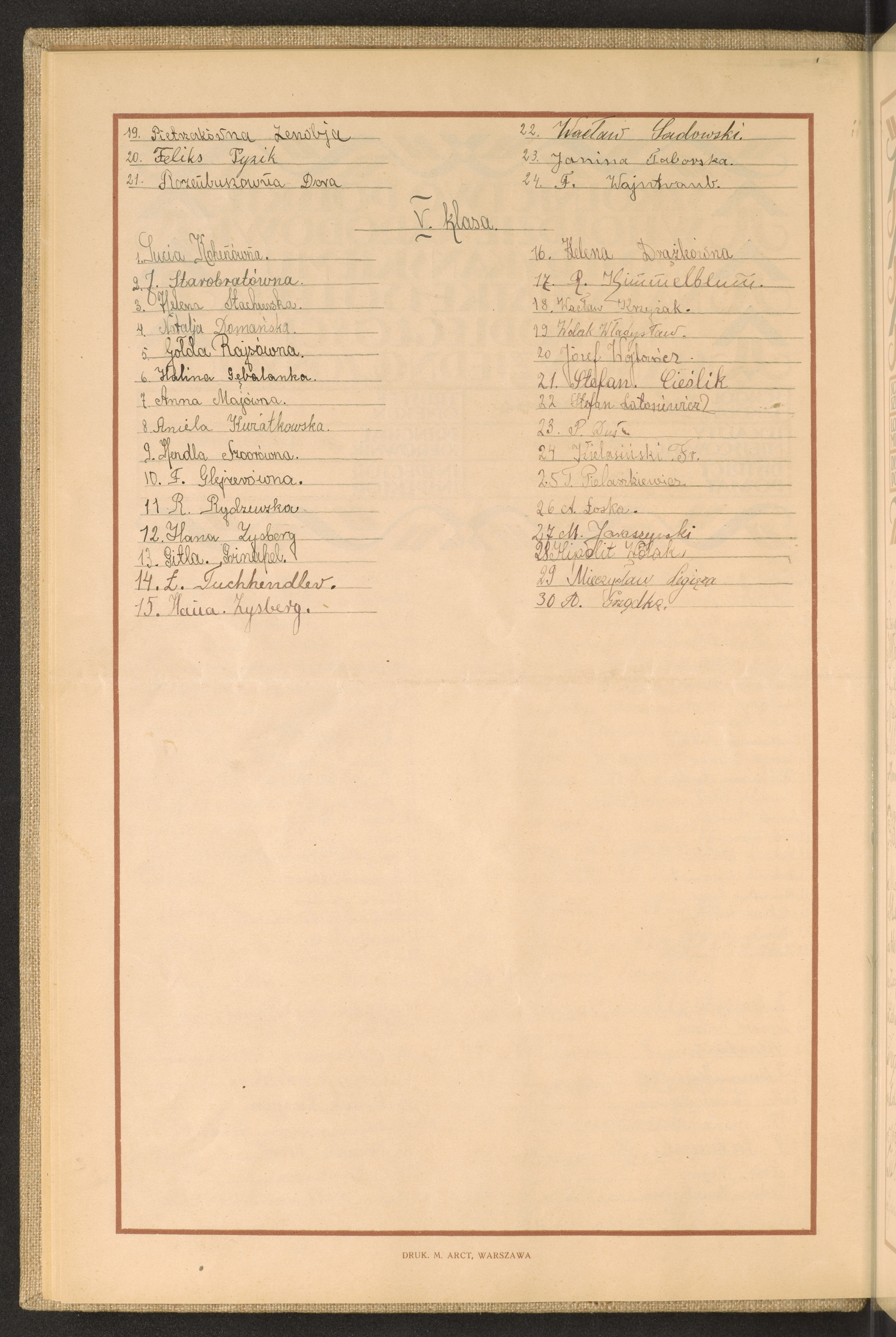 Podpis A. Grządka na stronie nr 40 w tomie nr 103