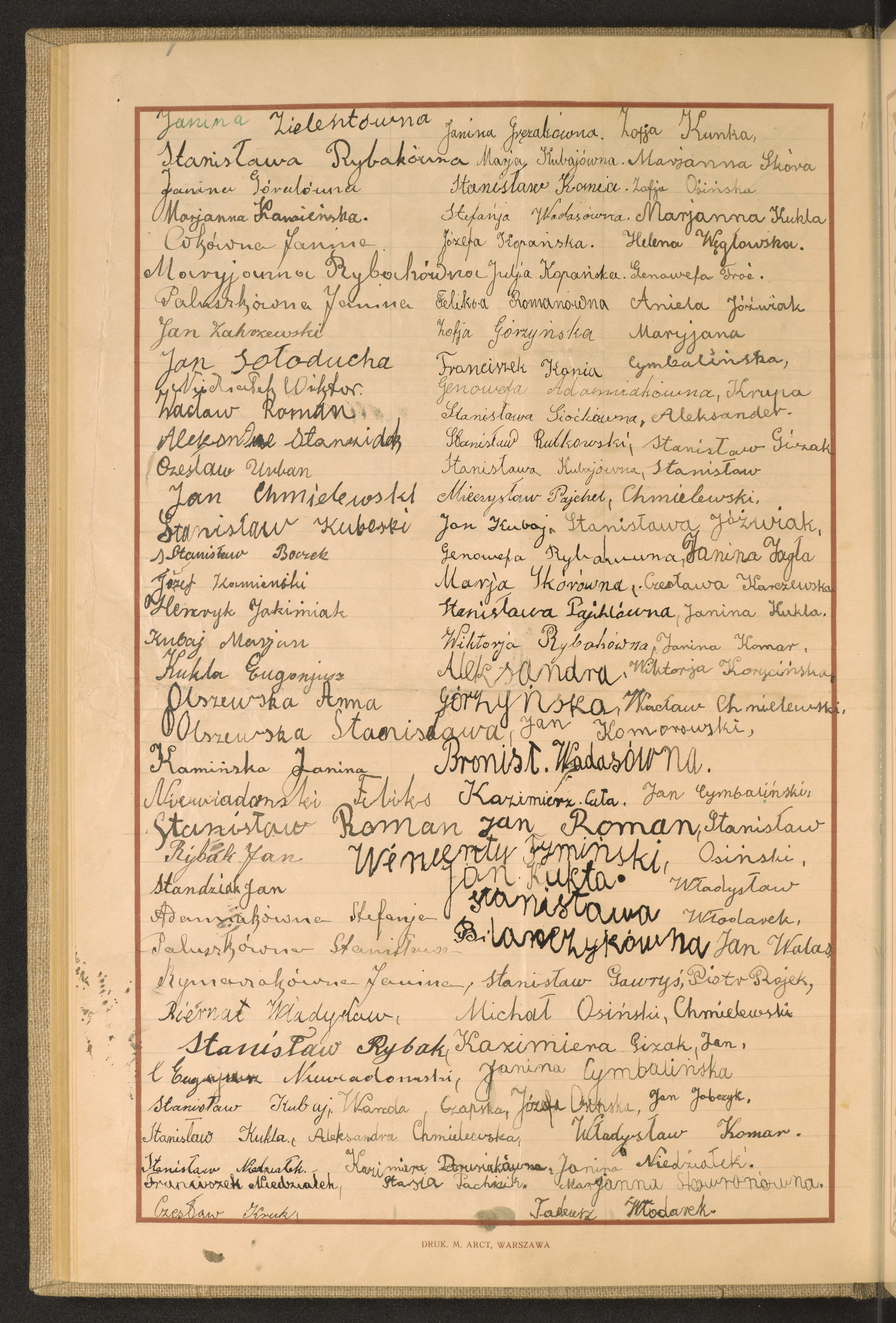 Podpis Jan  Komorowski na stronie nr 82 w tomie nr 104