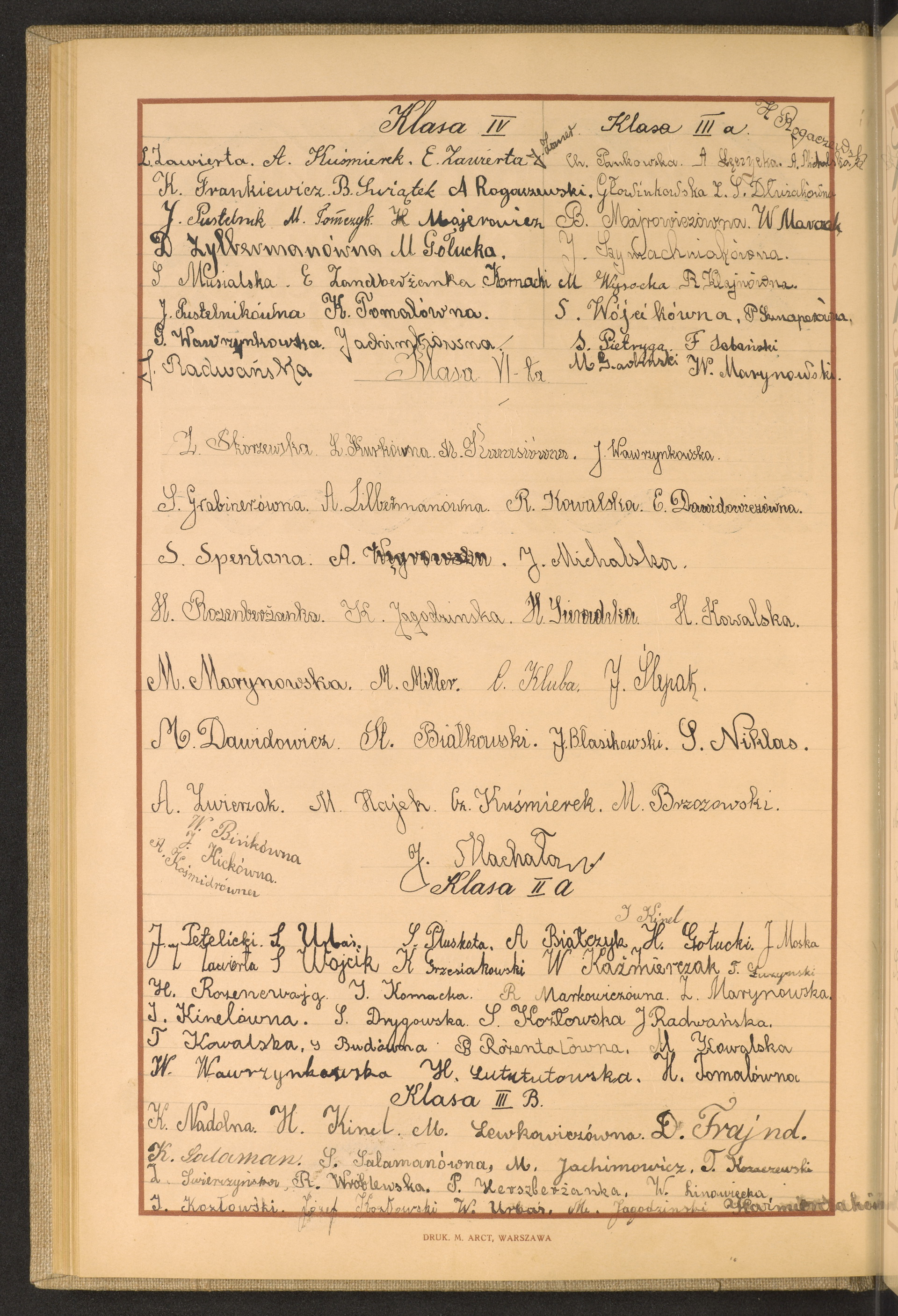 Podpis  Wysocka na stronie nr 100 w tomie nr 104