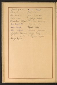 Podpis Józefa Bamburska na stronie nr 52 w tomie nr 106