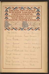 Podpis M. Andrychowicz na stronie nr 123 w tomie nr 106