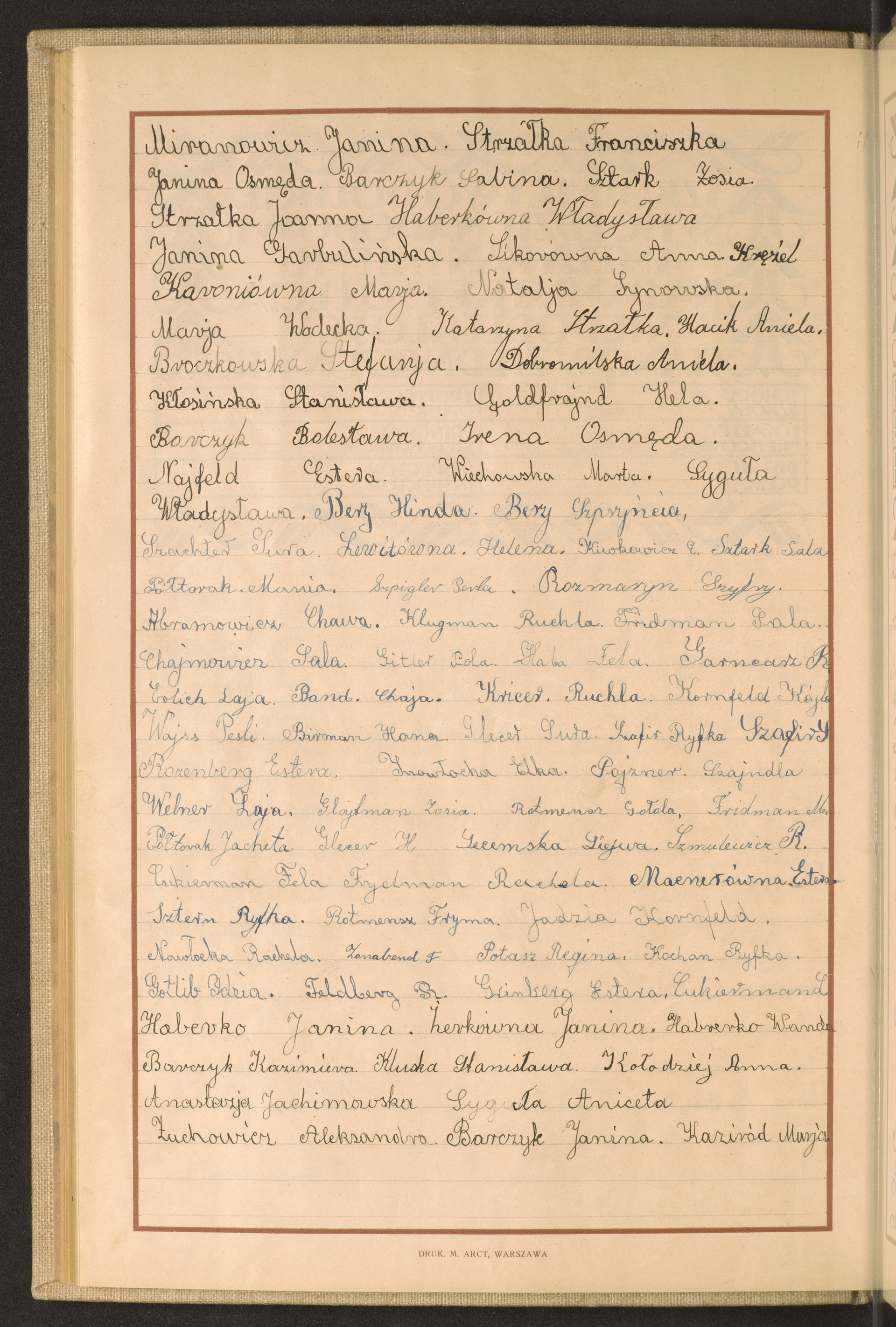 Podpis Kajla Kornfeld na stronie nr 94 w tomie nr 107