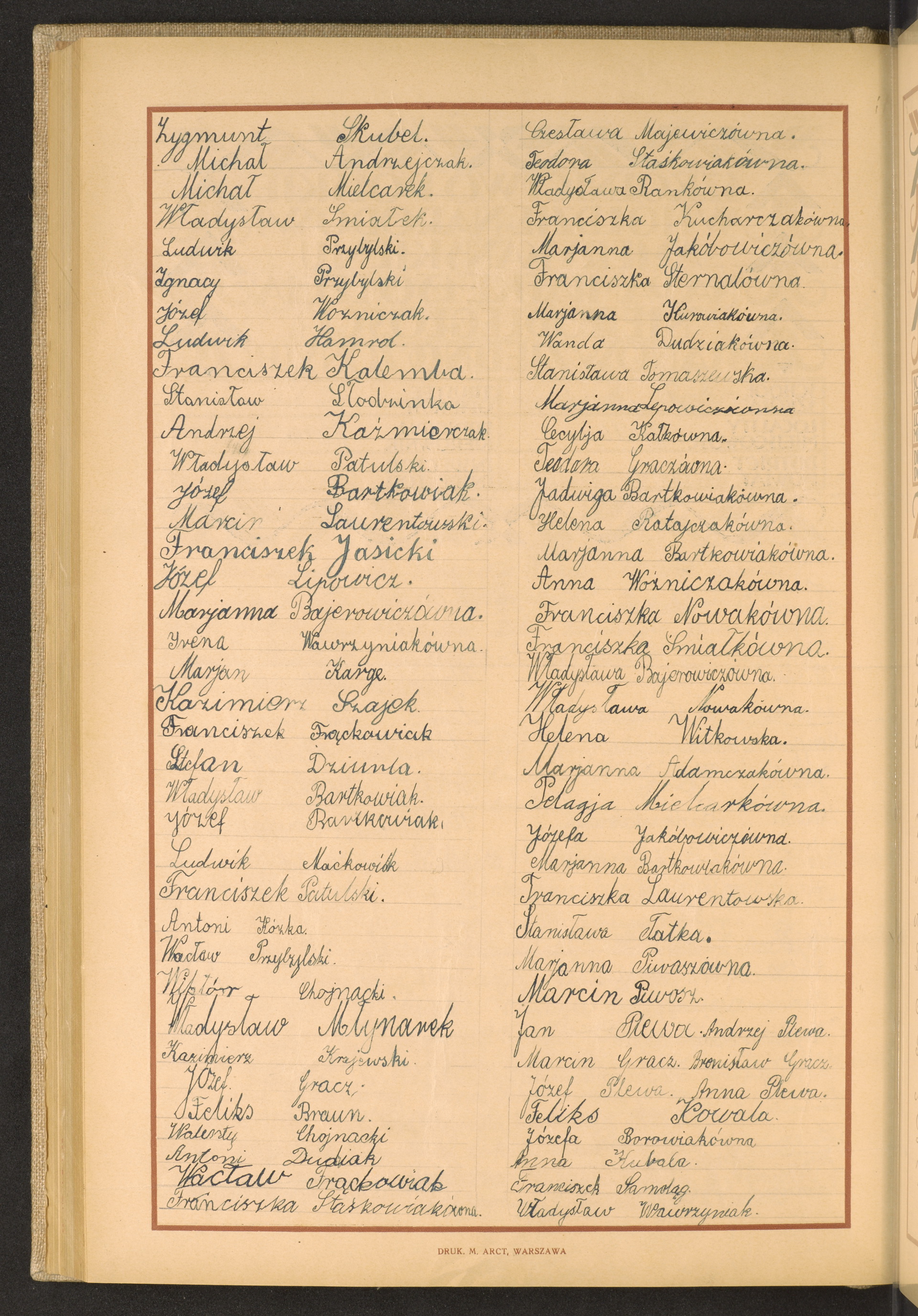 Podpis Zygmunt Skubel na stronie nr 208 w tomie nr 108