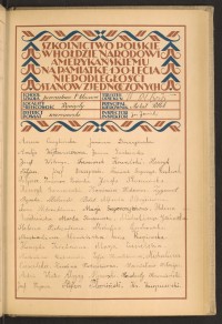 Podpis Michalina Cendrowska na stronie nr 109 w tomie nr 109