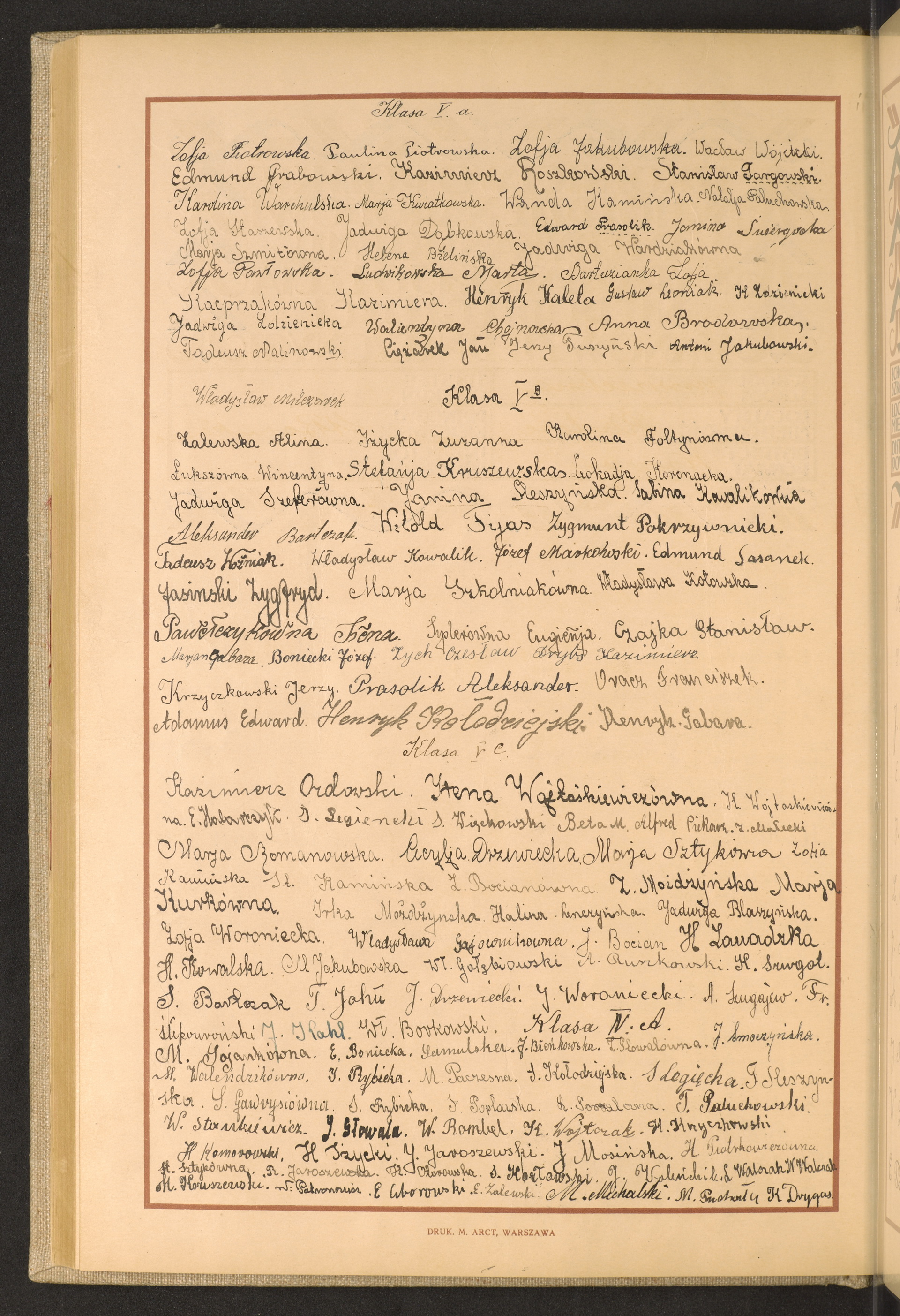 Podpis Zofia Piotrowska na stronie nr 120 w tomie nr 109