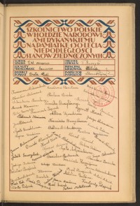 Podpis Aniela Aleksandruk na stronie nr 195 w tomie nr 109