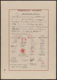 Podpis M. Augustyński na stronie nr 30 w tomie nr 110