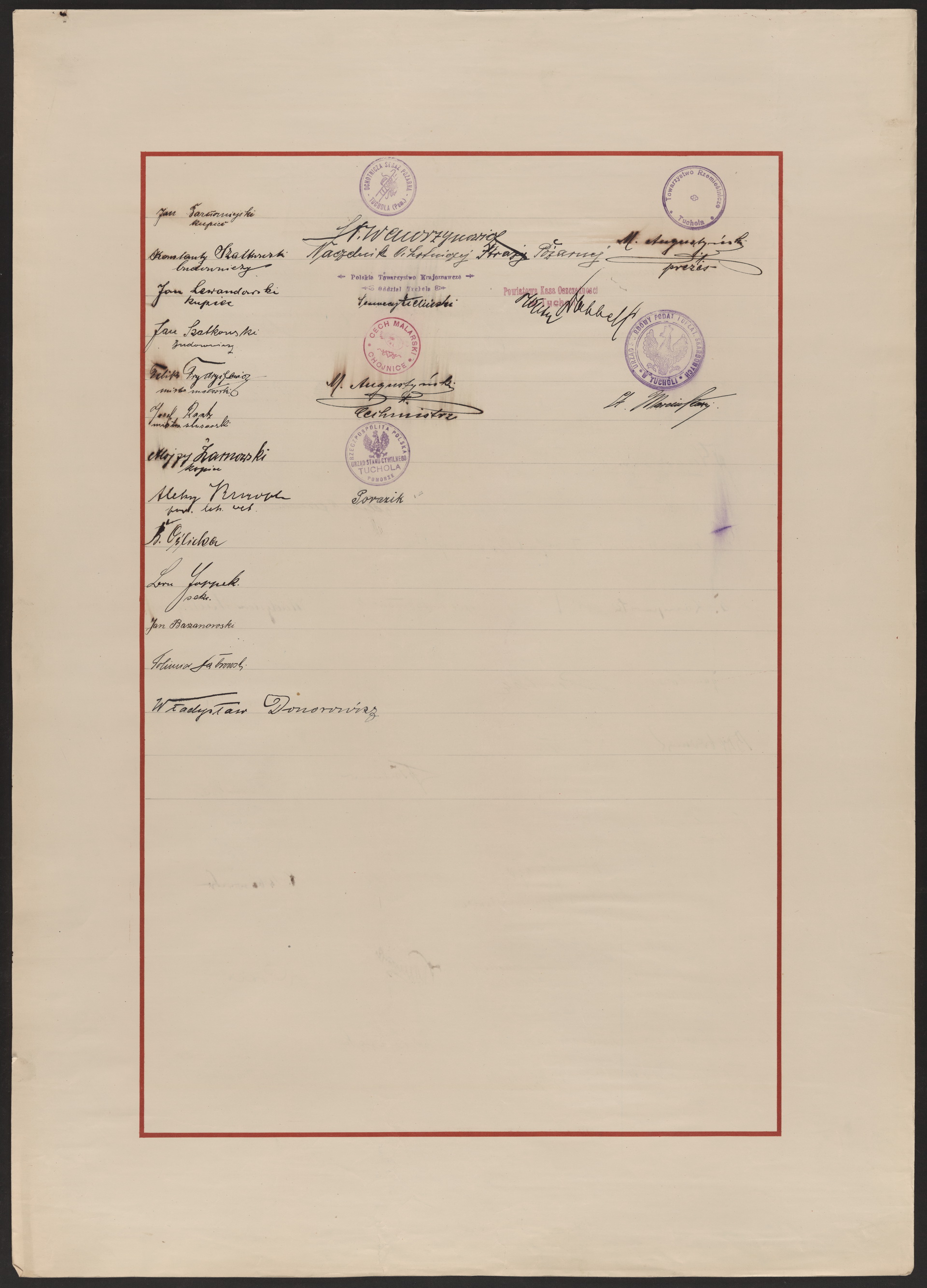 Podpis St. Marcinkowski na stronie nr 31 w tomie nr 110