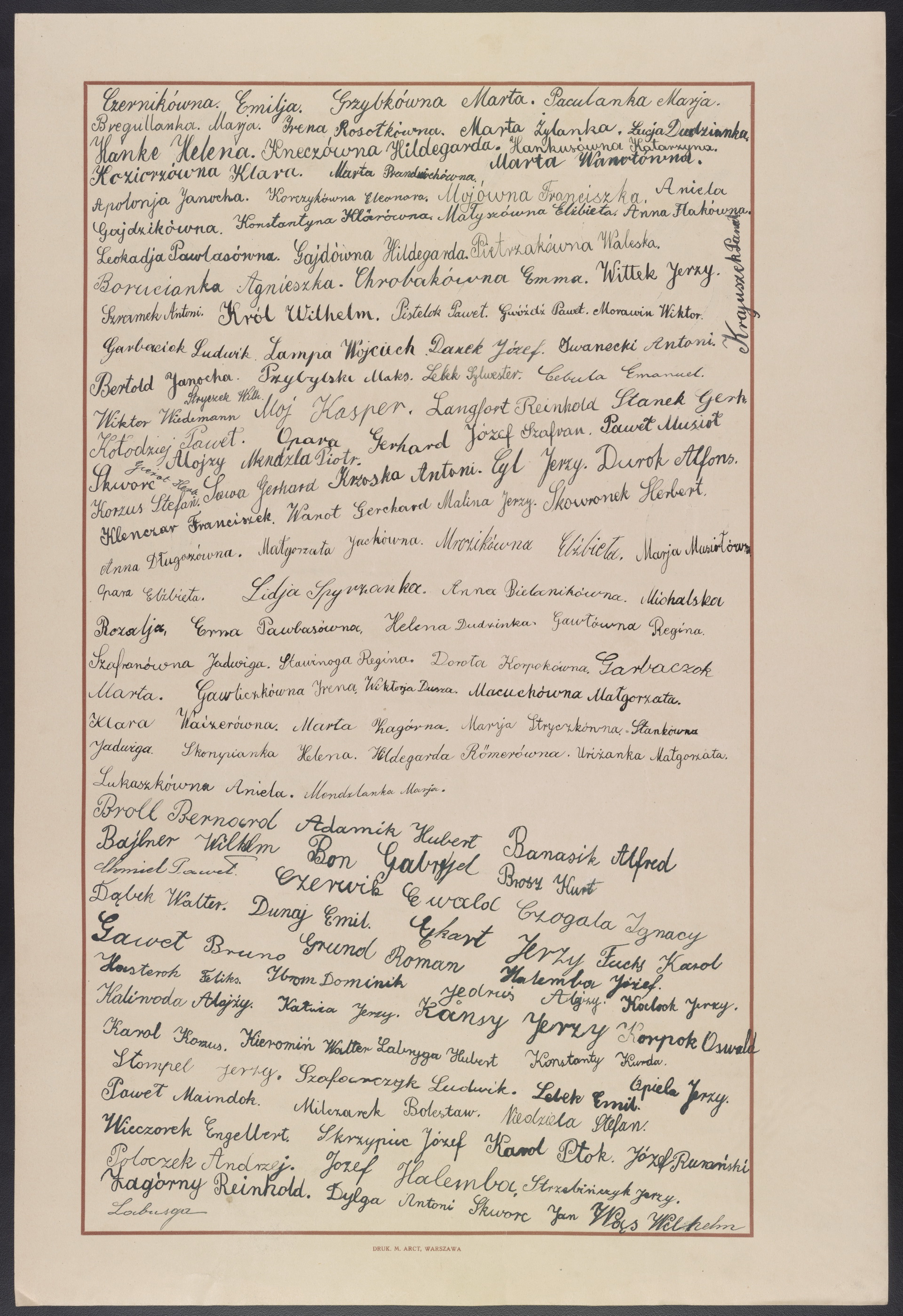 Podpis Emilia Czernik na stronie nr 51 w tomie nr 110