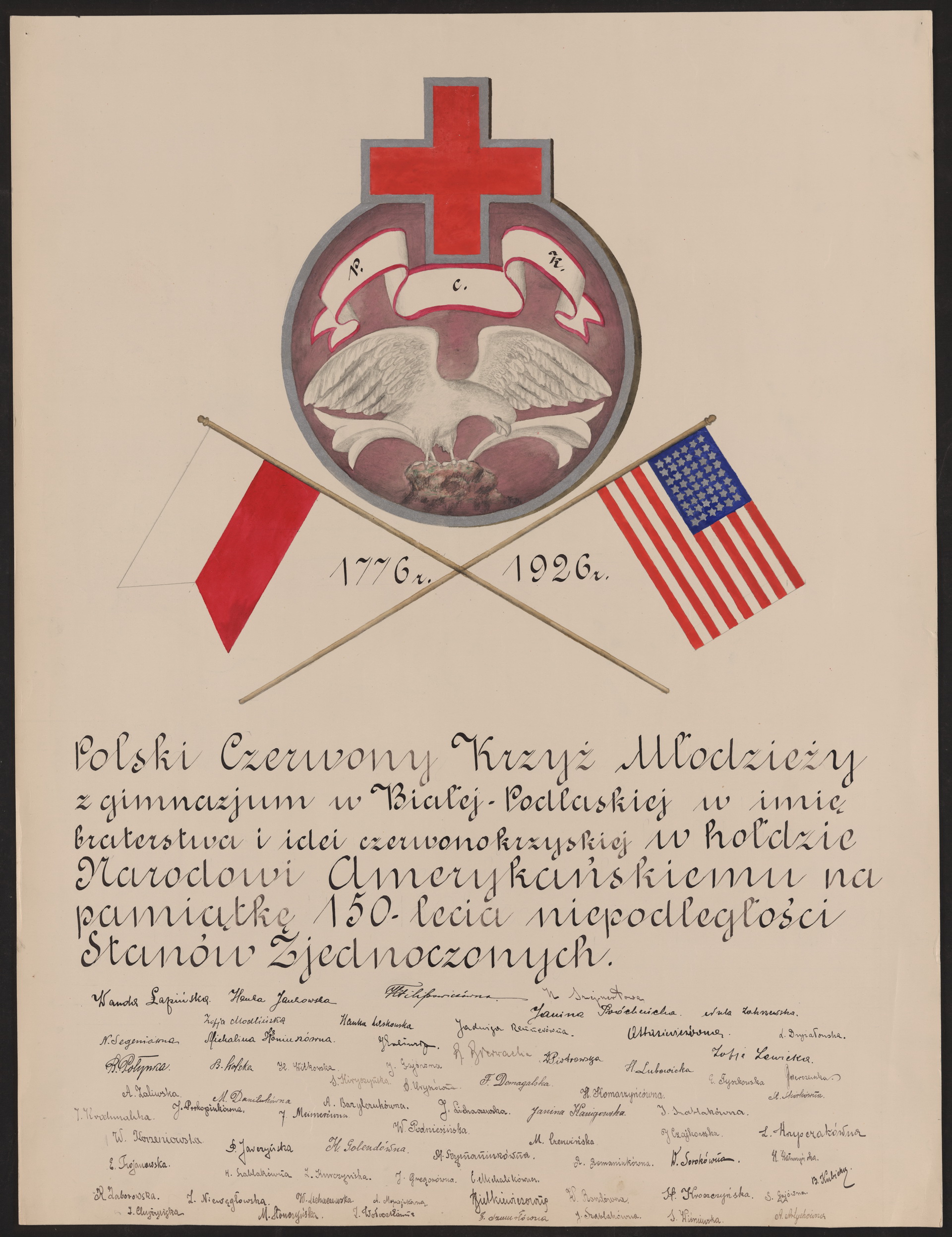 Podpis Wanda Łapińska na stronie nr 140 w tomie nr 110