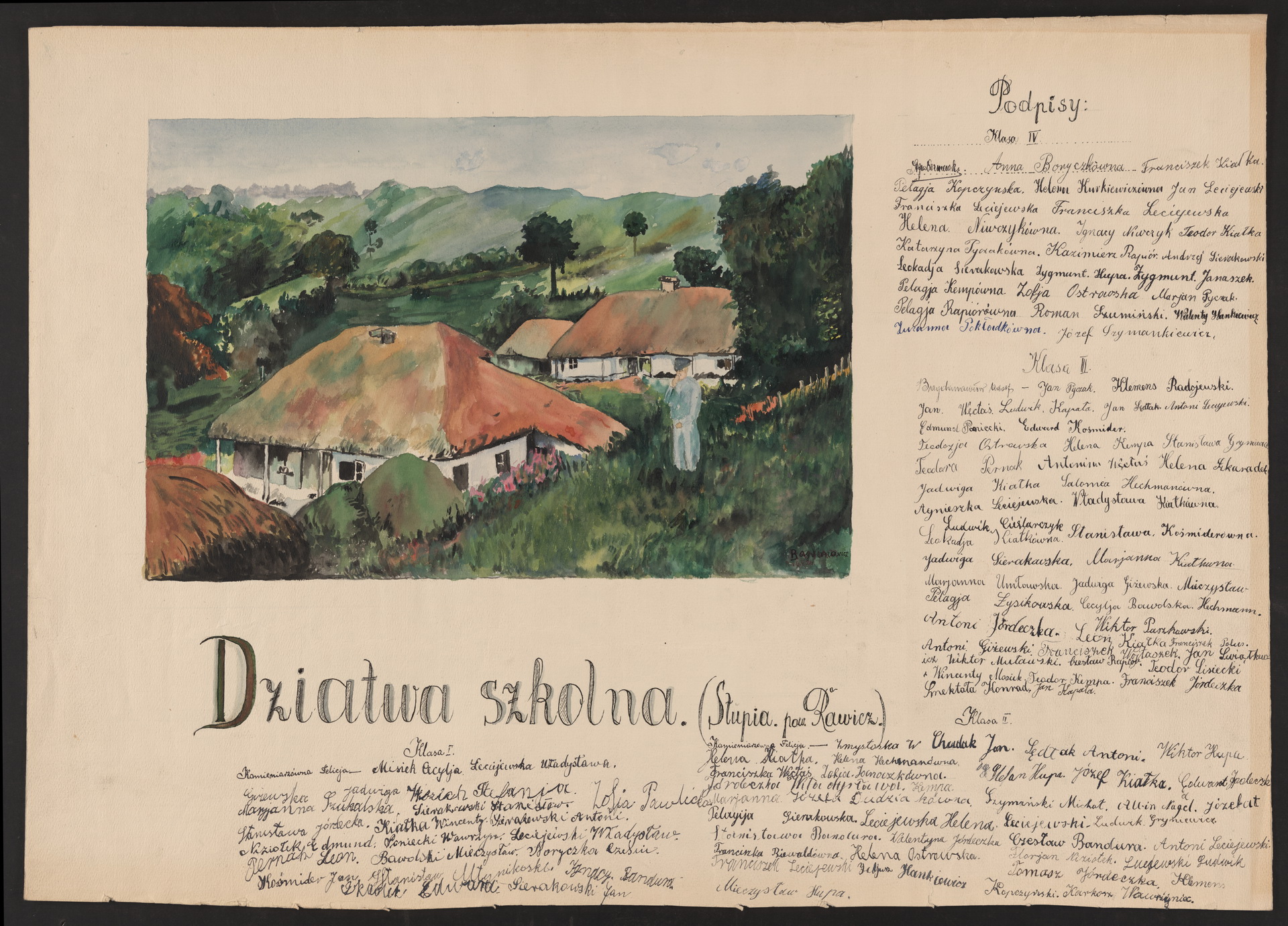 Podpis Stanisława Bandura na stronie nr 171 w tomie nr 110