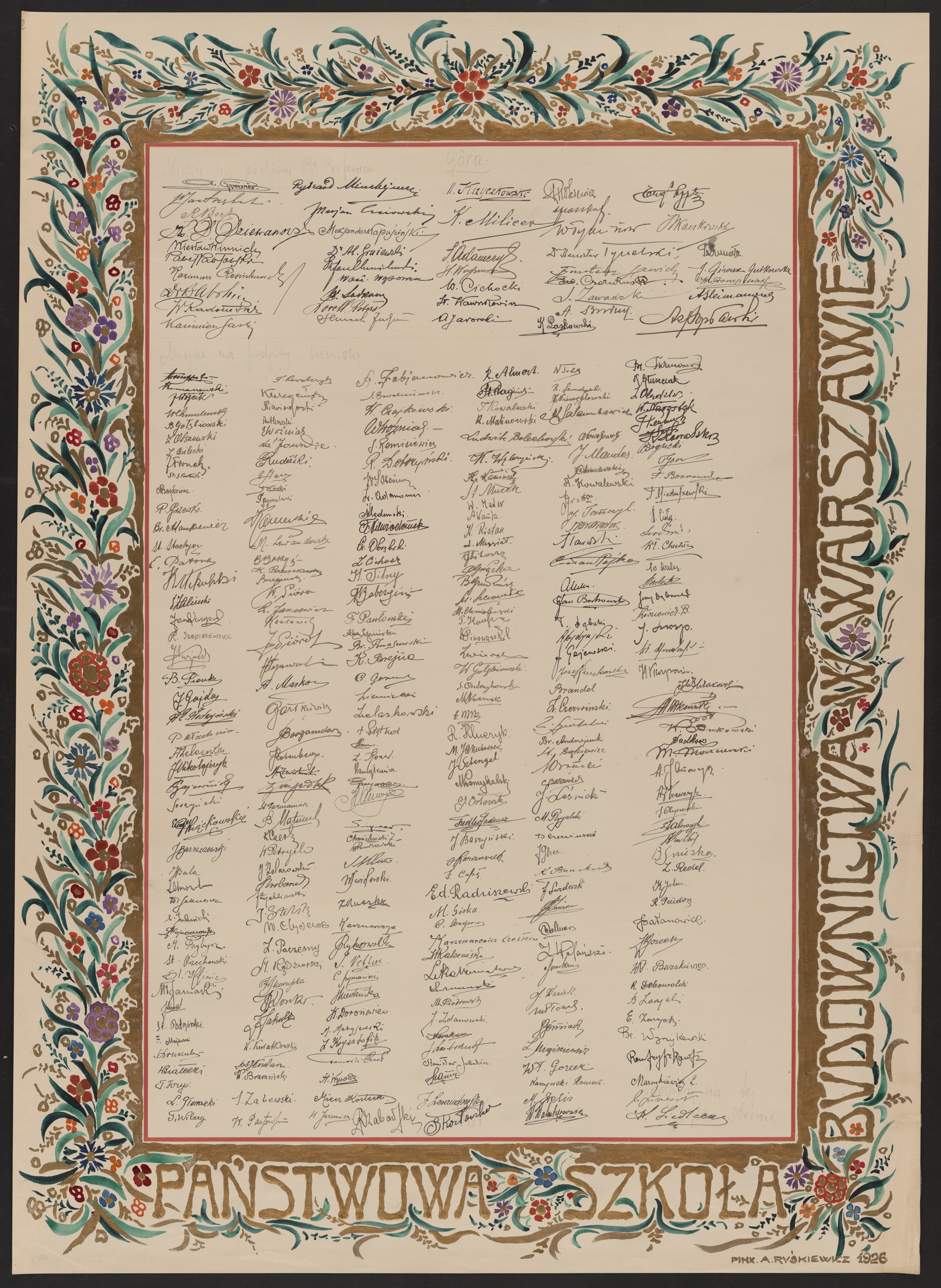 Podpis K. nieczytelny podpis na stronie nr 175 w tomie nr 110