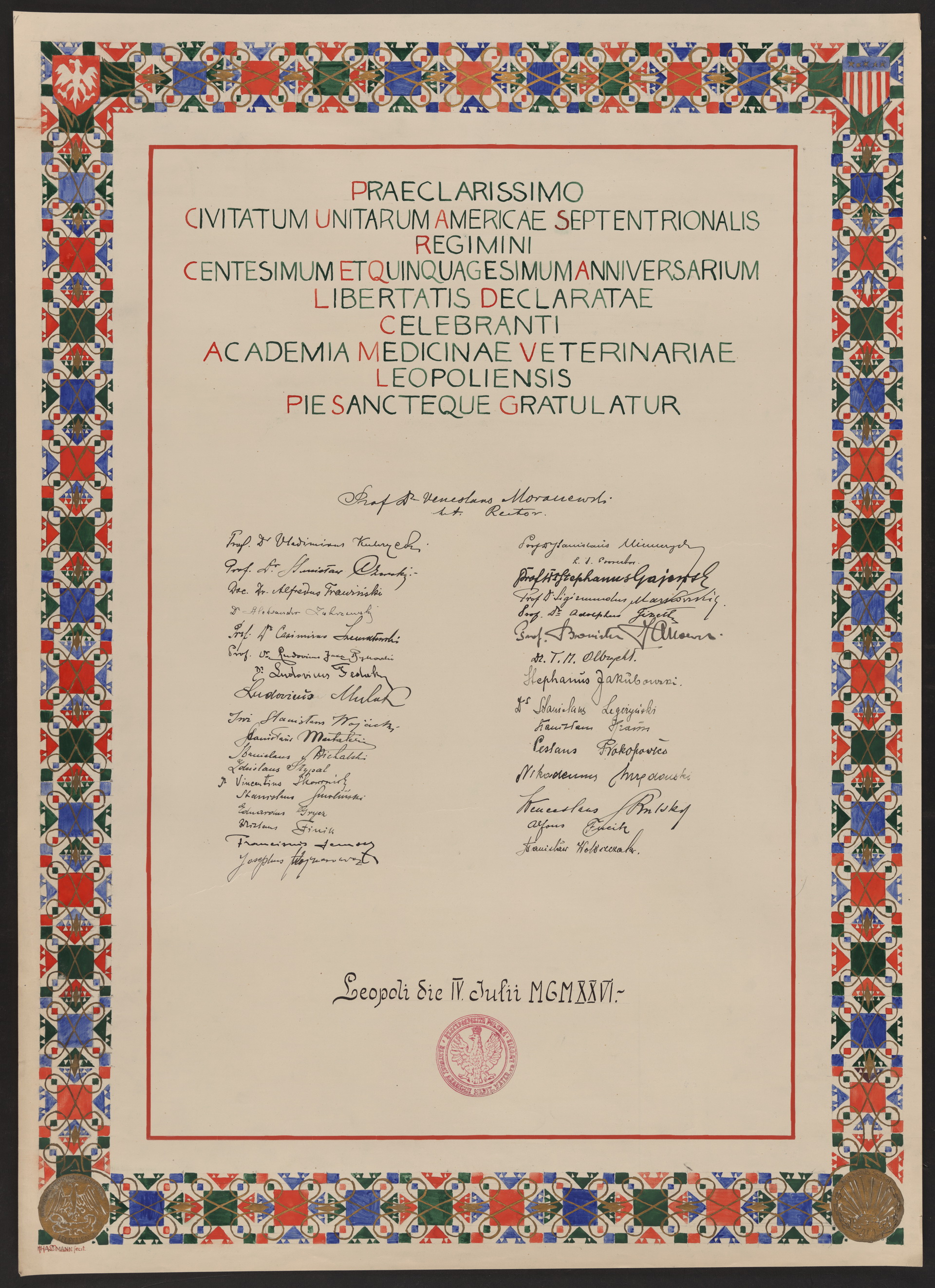 Podpis Stanisław Wołoszczak na stronie nr 176 w tomie nr 110